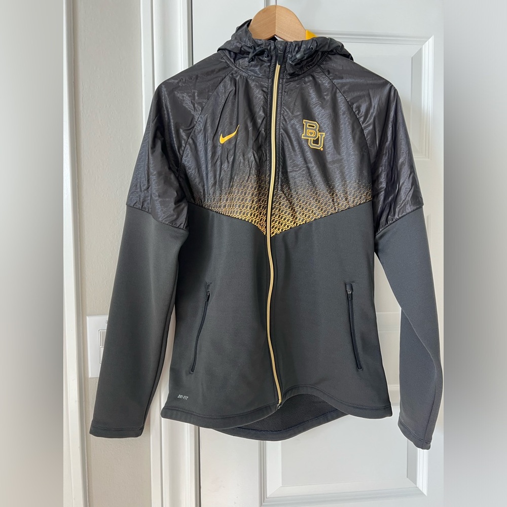 Nike Dri Fit Jacket Baylor University (BU) Hooded Jacket Size M-L